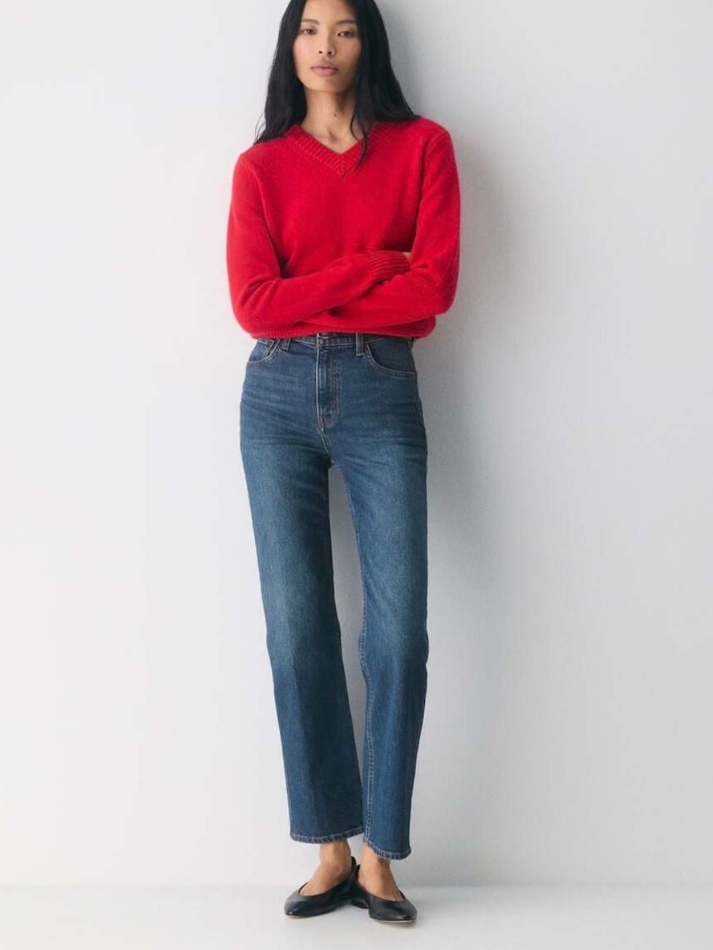 DENIM FORUM ARITZIA The Arlo High Rise Straight Leg Jeans size 32 and 28” Length